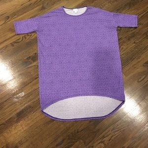 EUC purple patterned tunic top